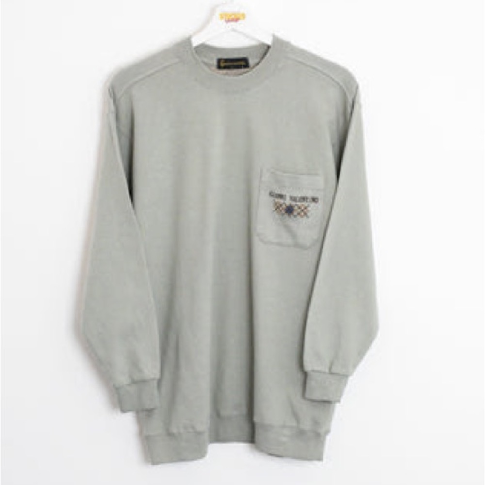 ⭐️LOWEST⭐️ Vintage Gianni Valentino Long Sleeve Pocked Crewneck Embroidered